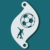 Superstar Schminksjabloon Soccer