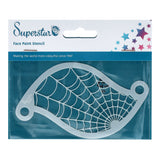 Superstar Schminksjabloon Spiderweb
