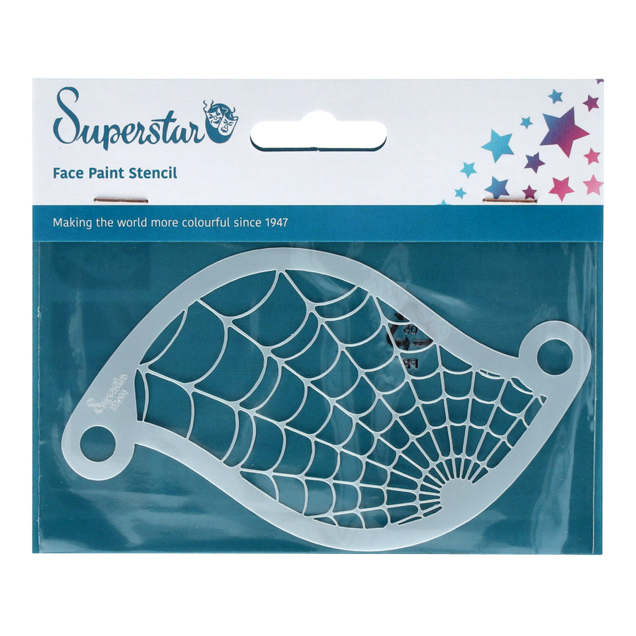 Superstar Schminksjabloon Spiderweb