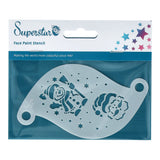 Superstar Schminksjabloon Winter friends