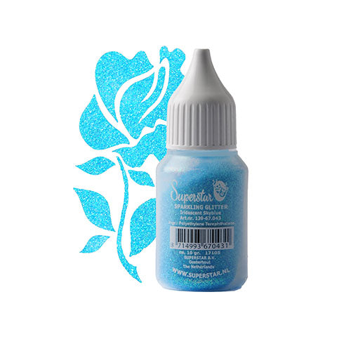 Superstar Sparkling glitter iridescent skyblue - 10 gram