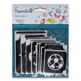 Superstar XL Glittertattoo sjablonen Adventure (24 st)