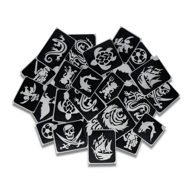 Superstar XL Glittertattoo sjablonen Adventure (24 st)