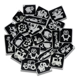 Superstar XL Glittertattoo sjablonen Cute (24 st)