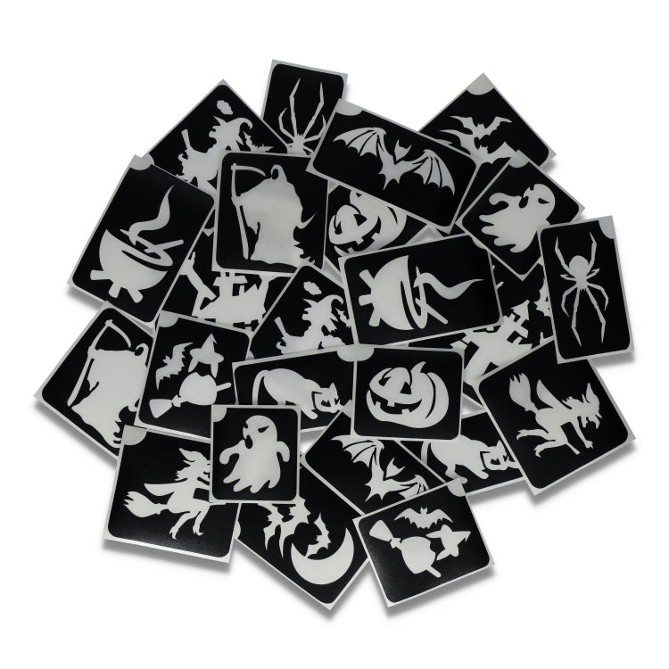 Superstar XL Glittertattoo sjablonen Halloween (24 st)