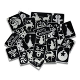 Superstar XL Glittertattoo sjablonen Kerst (24 st)