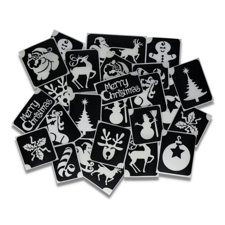 Superstar XL Glittertattoo sjablonen Kerst (24 st)