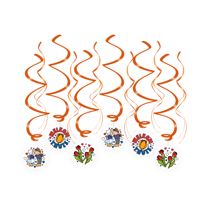 Welkom thuis Swirl slingers - 6 stuks