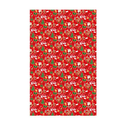 Kerst tafelkleed Merry Christmas - rood