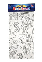 Sinterklaas tafelkleed inkleurbaar - 220 x 138 cm