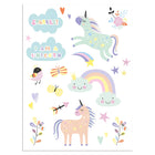 Tattoos Unicorn rainbow - 1 sheet - 30 tattoos