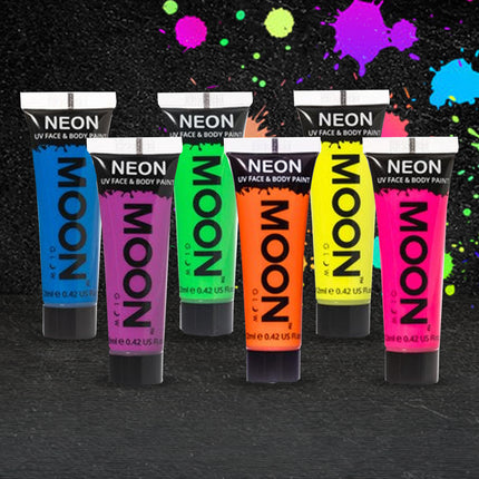 Face & Body paint giftset - NEON UV (6x 12 ml)