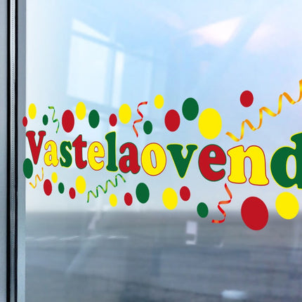 Vastelaovend same raamsticker - 130 x 25 cm