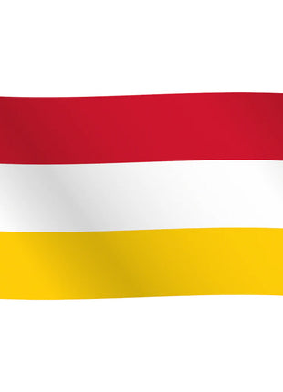 Flagge Oeteldonk - 150 x 90 cm - rot/weiß/gelb