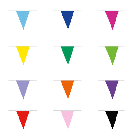 Vlaggenlijn - 10 meter - 20 x 30 - enkele kleur