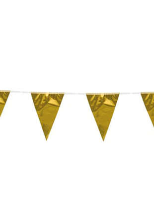 Bunting - 10 meters - 20 x 30 cm - metallic