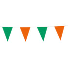 Vlaggenlijn - 10 meter - 20 x 30 cm -  groen / oranje