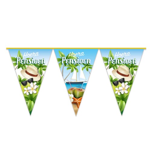 Hoera Pensioen Vlaggenlijn - 10 meter