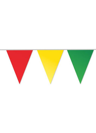 Bunting - 10 meters - red/yellow/green - Flame retardant