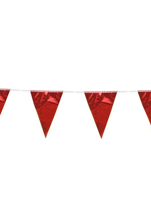 Bunting - 10 meters - 20 x 30 cm - metallic