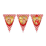 Vlaggenlijn / slinger Brabants Fisje - 10 meter vlaggetjes