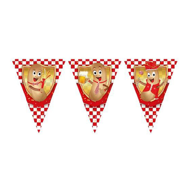 Vlaggenlijn / slinger Brabants Fisje - 10 meter vlaggetjes
