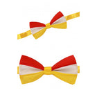 Carnaval vlinderdas rood/wit/geel