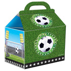 Voetbal kartonnen uitdeeldoosjes - 4 stuks - 16 x 9,5 x 9,5 cm