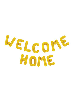 Foil balloon - 40 cm - Welcome Home - gold