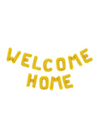 Folieballon - 40 cm - Welcome Home - goud