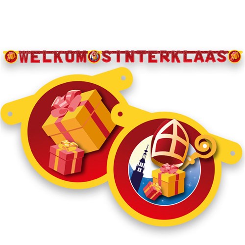 Welkom Sinterklaas Letterslinger - 210 cm