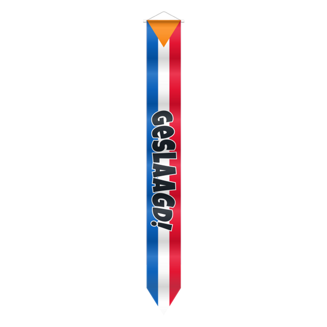 Wimpel geslaagd - 155 cm