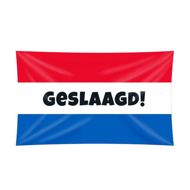 Vlag Geslaagd  - 90 x 150 cm