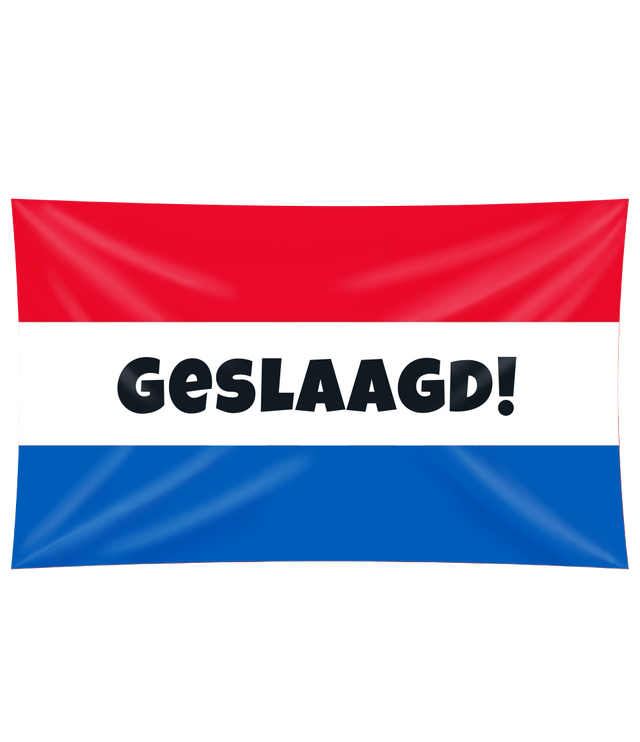 Gevelvlag Geslaagd  - 90 x 150 cm