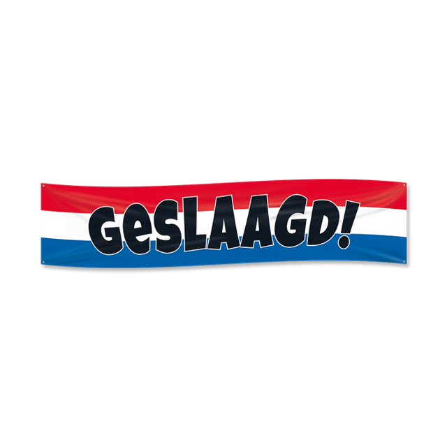 Geslaagd banner XXL - 180 cm