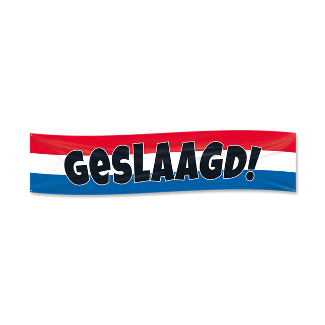 Geslaagd banner XXL - 180 cm