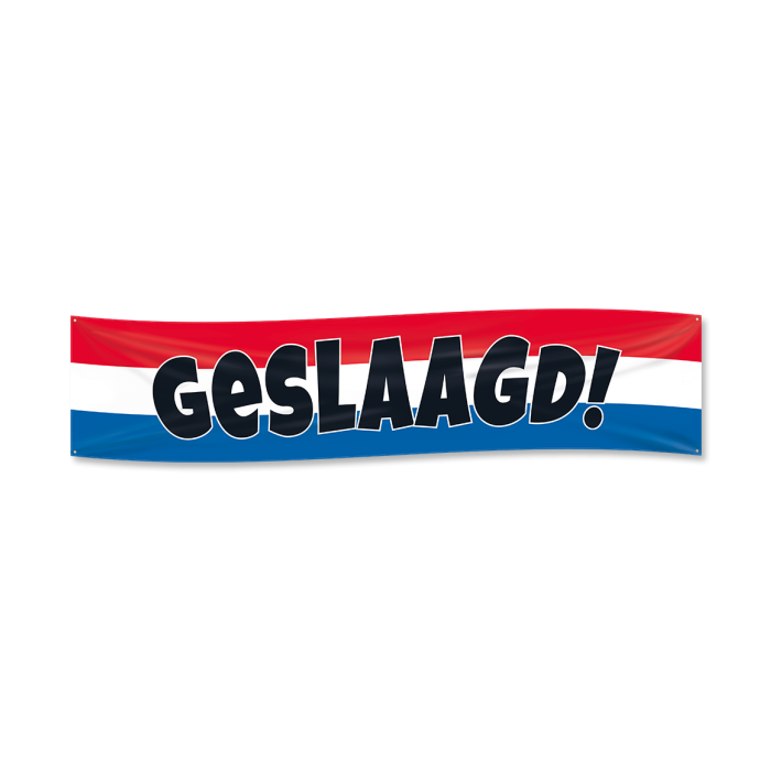 Geslaagd banner XXL - 180 cm