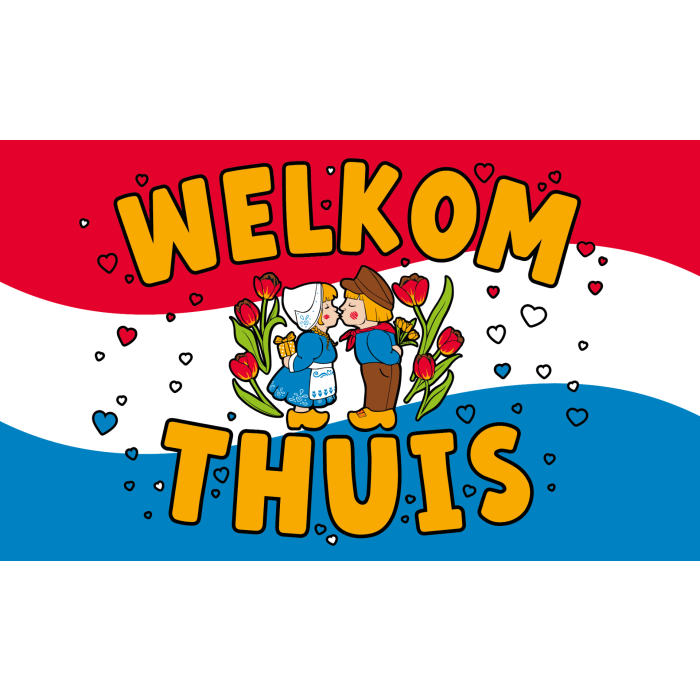 Welkom Thuis Gevelvlag XXL - 90 x 150 cm