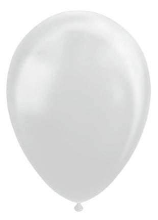 Balloons - 10 pieces - 30 cm - Silver metallic