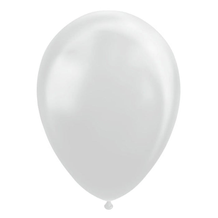 Ballonnen - 50 stuks - 30 cm - Zilver metallic
