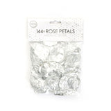 Rozenblaadjes zilver metallic (144 stuks)